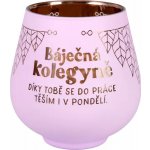 Albi Zrcadlový svícen - Báječná kolegyně - fialová – Zboží Dáma