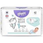 Bella Baby Happy Soft&Delicate 1 Newborn 2–5 kg 42 ks – Sleviste.cz