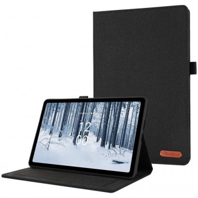 VSECHNONAMOBIL 57290 FABRIC Zaklápěcí obal pro Nokia T21 černý – Zboží Živě