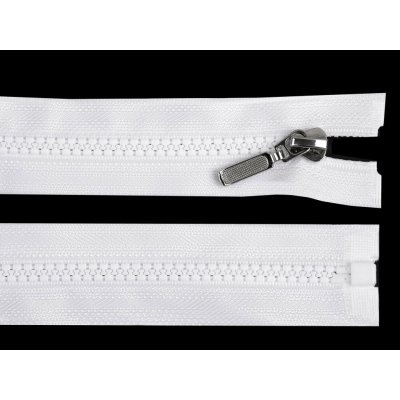 Kostěný zip No 5 délka 50 cm s ozdobným jezdcem Varianta: 101 bílá, Balení: 1 ks – Hledejceny.cz