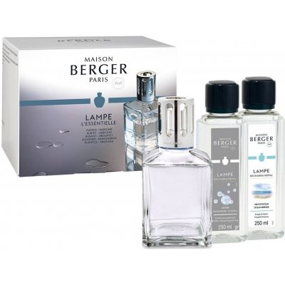 Maison Berger Paris ESSENTIELE CUBE DÁRKOVÝ SET katalytická lampa náplň 2 x 250 ml – Zboží Dáma