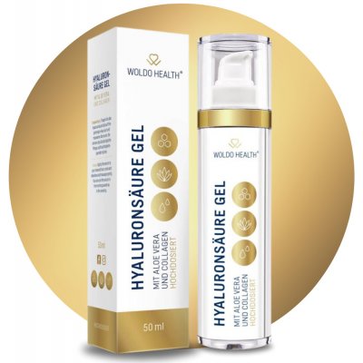 WoldoHealth kyselina hyaluronová s kolagenem a aloe vera gel 50 ml – Zboží Mobilmania