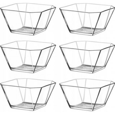 LAV miska skleněná 300 ml KAREN 6ks kompotová 10,6 x 10,6x5,7 cm – Zboží Dáma