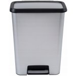 Curver Odpadkový koš plastový 50 l stříbrný – Sleviste.cz