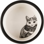 Trixie keramická miska Zentangle pro kočky 0,3 l/12 cm – Zboží Dáma