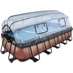 Exit Toys Frame s pískovou filtrací a kopulí 5,4x2,5x1m Dřevo – Zboží Dáma