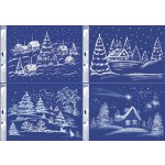 Anděl Přerov Okenní fólie česká zimní zasněžená krajina s glitry 35 x 50 cm – Hledejceny.cz