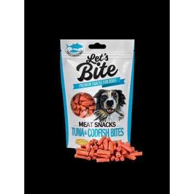 Brit Let's Bite Meat snacks Tuna & Codfish Bites 80 g – Zboží Mobilmania