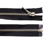 WICO Kovový zip no.5 rozepínací 45cm černý (stříbrné zoubky) - více variant Barva: Taháček 1 Palcát – Hledejceny.cz