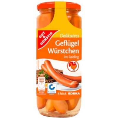 G&G drůbeží párky ve sklenici 6 ks, 530 g – Sleviste.cz