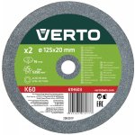 Verto Kotouč brusný 125 x 20 mm 61H603 2 ks – Zboží Mobilmania
