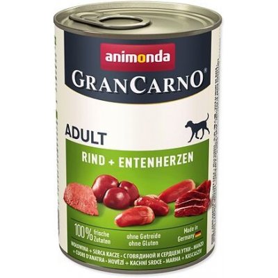 Konzerva ANIMONDA Gran Carno hovězí + kachní srdce 400 g