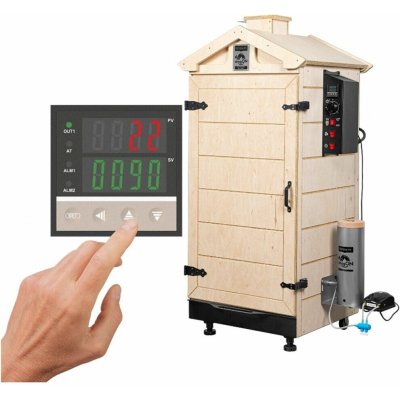dragON Bezrámečná udírna PLYWOOD NATURE s digitálním ovladačem, 200L – Sleviste.cz
