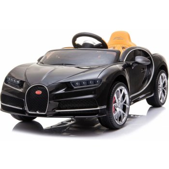 Beneo elektrické autíčko Bugatti Chiron 12V 24 GHz dálkové ovládání  otvíravé dveře Eva kola kožená sedadlo 2x motor orginal licence černá od 5  100 Kč - Heureka.cz