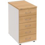 Hobis K 35 C N 5 zásuvek léta napříč 60 cm dub bílá – Hledejceny.cz