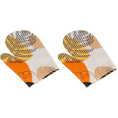 Bellatex Kuchyňská chňapka Oblázky oranžová 2 ks 28 x 18 cm – Zboží Dáma
