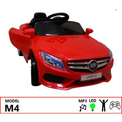 Ragil M4 elektrické autíčko 2x25W MP3 červená – Zboží Mobilmania