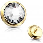Šperky4U zlacený ozdobný kamínek k mikrodermálu MD018-05GDC – Hledejceny.cz