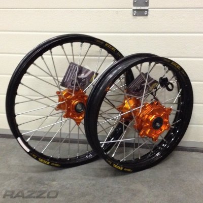 Sada kol HaanWheels KTM Adventure 1090/1190/1290 - Excel Black 21x2,15 + 18x4,25 / Orange Hub | Zboží Auto