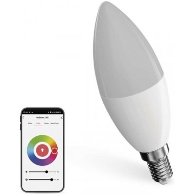 Emos Chytrá LED žárovka GoSmart svíčka E14 4,8 W 40 W 470lm RGB stmívatelná Zigbee – Sleviste.cz