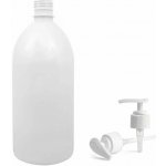 Tera Plastová láhev bílá s bílou dávkovací pumpičkou 1 l – Zboží Dáma