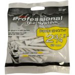 Pride Professional Tee System dřevěná týčka 69 mm, 20 ks, bílá/žlutá – Zboží Dáma