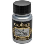 Cadence Textilní barva Dora Textile stříbrná 50 ml – Zboží Dáma