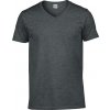 Pánské Tričko Gildan Lehké tričko pod košili do véčka šedá tmavá melír