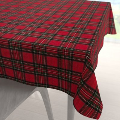 Biante Vánoční dekorační čtvercový ubrus PML-078 Červeno-zelené káro 120x120 cm – Zboží Dáma