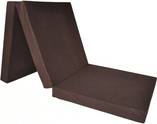 FIMEX Rozkládací matrace pro hosty UNI 80x195x15cm Vzor: hnědá
