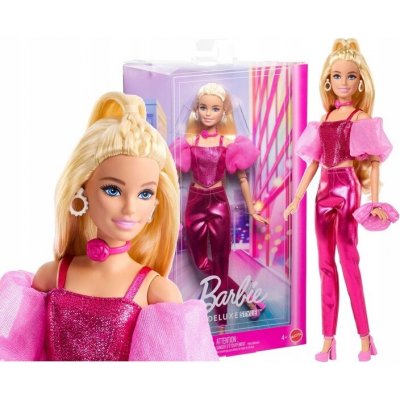 Barbie Deluxe Style Metallic Pink Blondýna – Zboží Dáma