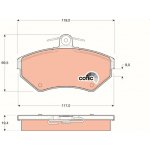 Sada brzdových destiček, kotoučová brzda TRW GDB1266