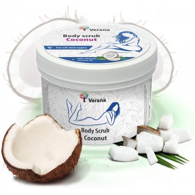 Verana tělový peeling Kokos 800 g – Zbozi.Blesk.cz