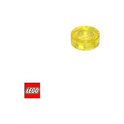 LEGO® 98138 Kruhová Dlaždice 1x1 průhledná Žlutá-Průhledná – Hledejceny.cz