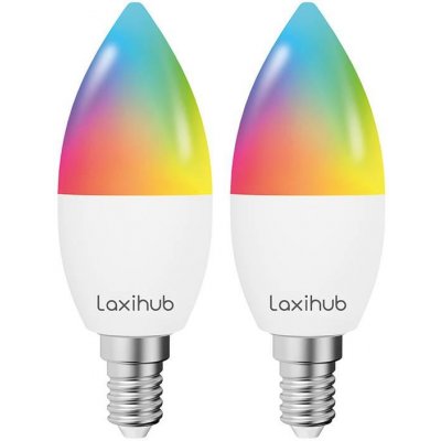 Laxihub 2x Smart inteligentní žárovka 4.5W E14, RGB LAE14S2 – Zboží Mobilmania