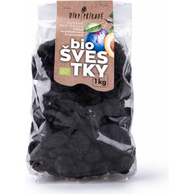 Díky přírodě Švestky BIO sušené bez pecek nesířené 1 kg – Zboží Mobilmania