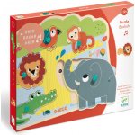 Djeco vkládací puzzle zvířátka z jungle se zvuky – Hledejceny.cz
