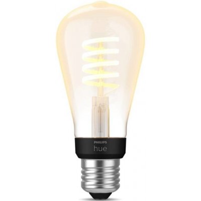 Philips Chytrá LED žárovka Hue Bluetooth / filament ST64 / 7 W / E27 / White Ambiance / teplá i studená bílá – Zbozi.Blesk.cz