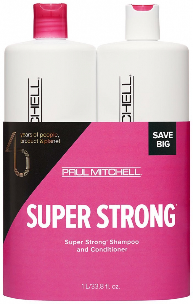 Paul Mitchell Super Strong Save posilující šampon 1000 ml + kondicionér 1000 ml