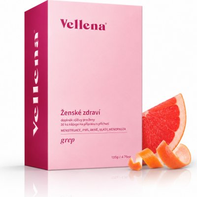 VELLENA Ženské zdraví Nápoj příchuť Grep 30 sáčků – Hledejceny.cz