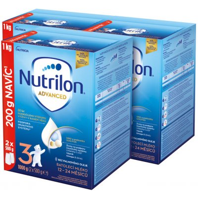 Nutrilon 3 Advanced DUO 3 x 1 kg – Zboží Dáma