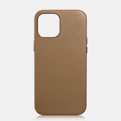 iCarer Kožený kryt na iPhone 12 mini - iCarer, Real Leather with MagSafe Brown 11.01.WMI1215-BN – Zboží Mobilmania