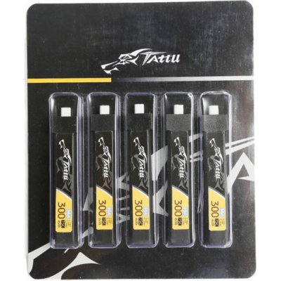 Tattu Baterie LiPo 300mAh 3,8V 75C 1S1P HV BT2.0.5 5ks – Zboží Mobilmania