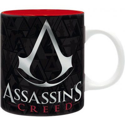 AbyStyle hrnek Assassin's Creed Crest Black & Red 320 ml – Zboží Mobilmania