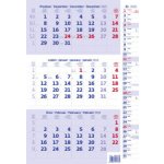 Nástěnný Helma Tříměsíční modrý s poznámkami 2026 – Sleviste.cz