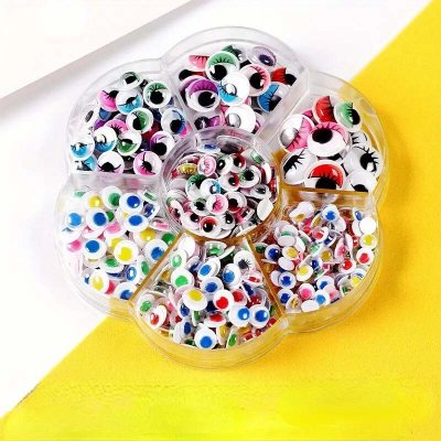 Oči samolepící barevné 5 - 12 mm 600 ks – Zboží Mobilmania