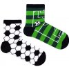 Chlapecké nestejné ponožky Fotbal zelená