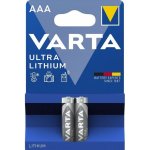 Varta Ultra Lithium 2ks AAA 6103301402 – Zboží Mobilmania