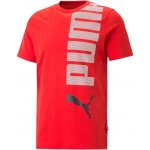 Puma pánské triko ESS+ LOGO LAB TEE 673370-11 Red – Sleviste.cz