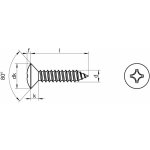 šroub do plechu 3.9x32 ZINEK čočková hlava, křížová drážka (Philips) DIN 7983 C-H – Zboží Mobilmania